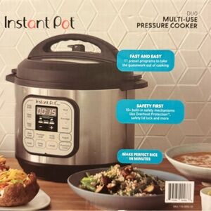 Instant Pot Duo Multi-Use Pressure Cooker - Stainless Steel/Black